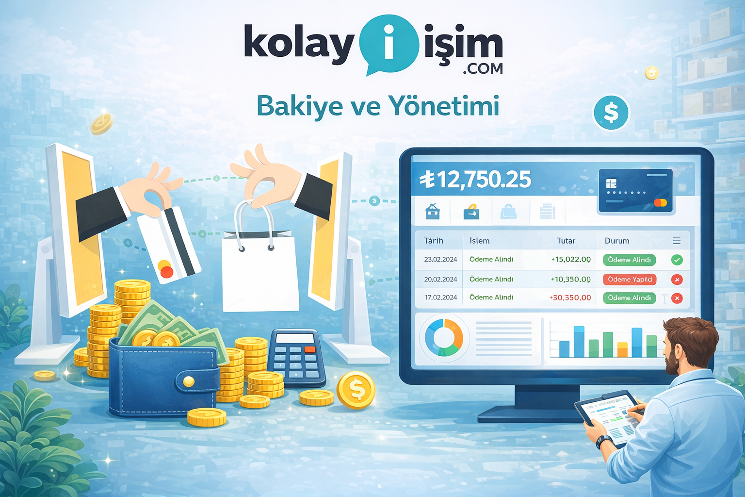 Finans & bakiye ekranı