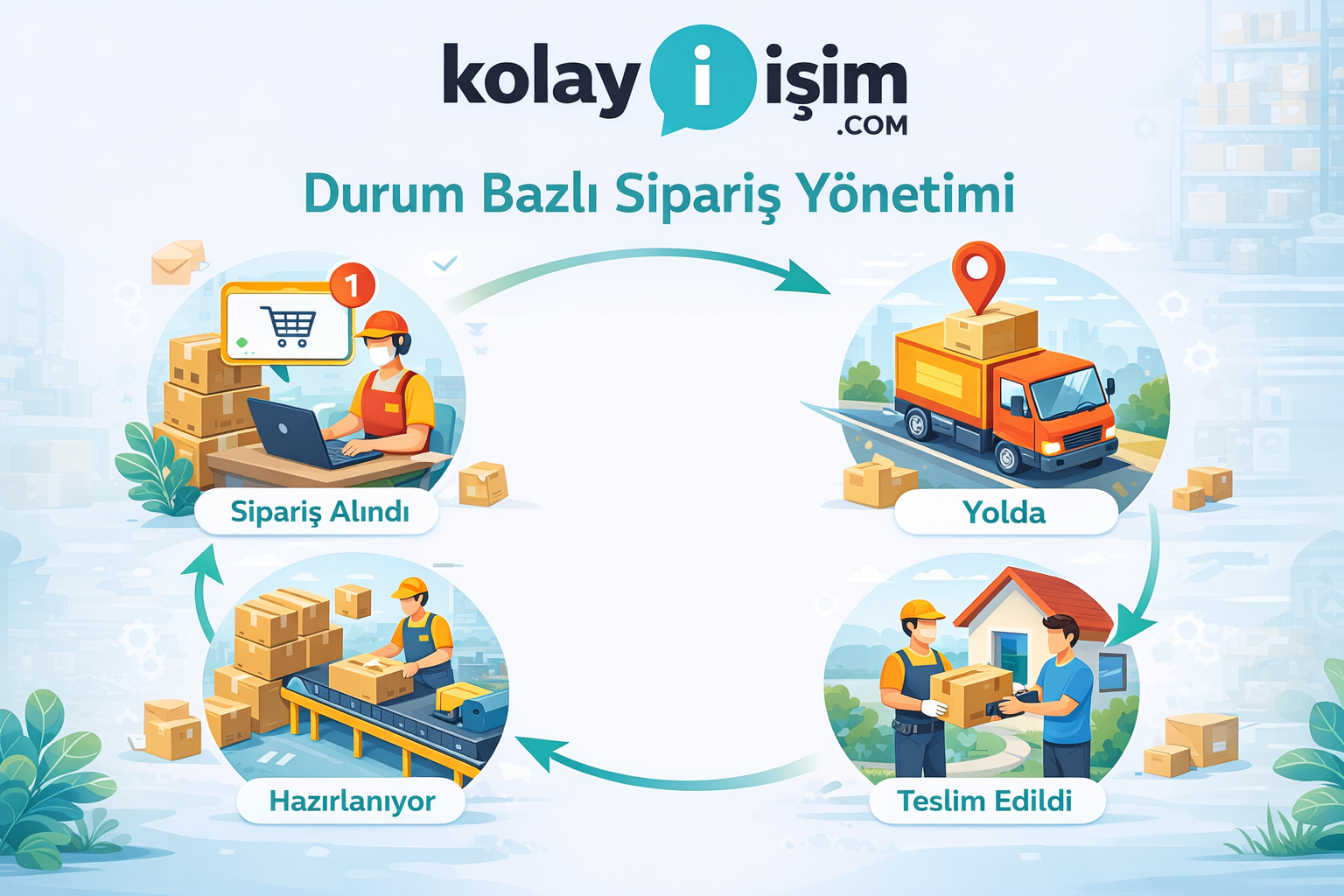 Satıcı sipariş listesi ekranı